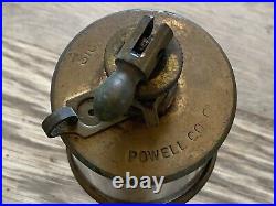 Antique Hit & Miss Gas Steam Engine Brass Oiler Powell No 2 Powell 1889