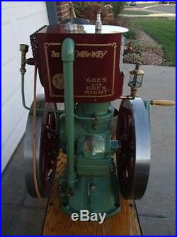 Antique Hit & Miss New Way Gas Engine 3.5hp New Way RESTORED