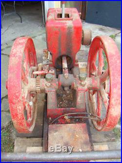 Antique Hit & Miss Steam Gas Engine 3hp Barn Find Vintage Belt Drive Farm Power