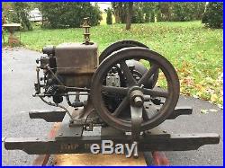 Antique International Hit & Miss Gas Engine Barn Find 1 1/2 Hp. Original