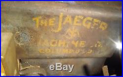 Antique Jaeger Machine Co. HIT AND MISS ENGINE No. 4 2.8 H. P 550 R. P. M
