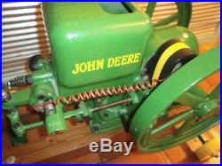 Antique John Deere E Hit Miss Stationary Gasoline Engine 1937 farm workhorse
