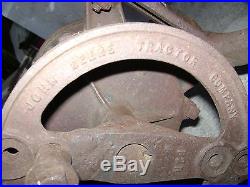 Antique John Deere hit and miss engine Pulley gear box waterloo iowa