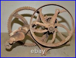 Antique KJ well pump flywheel patent Oct 21 1924 hit & miss engine collectible