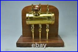 Antique LUNKENHEIMER POLISHED BRASS GAS ENGINE TYPE MULTIPLE OILERS RARE #02783