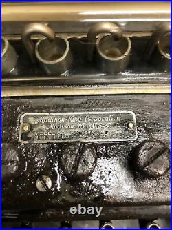 Antique Madison Kipp Model 50 6 Port Lubricator Hit Miss Steam Tractor Engine