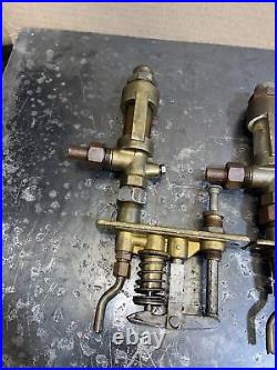 Antique Mechanical Lubricator Oiler Ratchet Pumps Parts Hit Miss Engine Steam