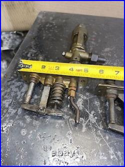 Antique Mechanical Lubricator Oiler Ratchet Pumps Parts Hit Miss Engine Steam