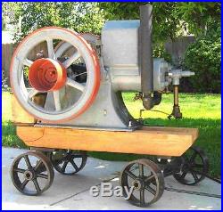 Antique Old Hit & Miss Gas Engine Cart Bolster Set Cast Iron Large Size