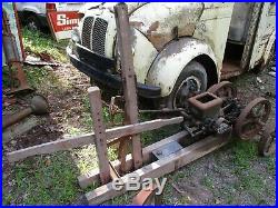 Antique Ottawa Log Saw And Engine Looks Complete / Working