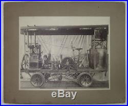 Antique Photo Fresno CA CE Traves Hit Miss Engine Agriculture Equipment c. 1910