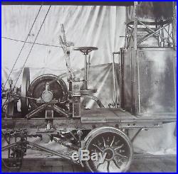 Antique Photo Fresno CA CE Traves Hit Miss Engine Agriculture Equipment c. 1910