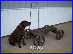 Antique / Primitive HIT & MISS ENGINE CART Old Engine Cart COFFEE TABLE
