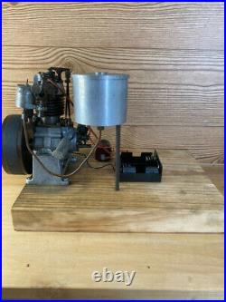 Antique Rare Elmer Wall 1 HP Model Engine Hit N Miss Ready To Run With Stand