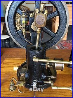 Antique Replica Allman & Thompson Inverted Cylinder Hit And Miss Engine Complete