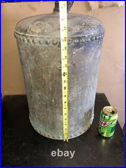 Antique Rivited Cooling Tank Hit Miss Steam Tractor Engine