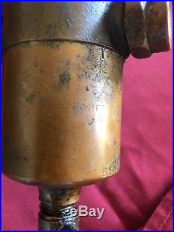 Antique SWIFT LUBRICATOR Co. HYDROSTATIC STEAM ENGINE OILER Hit Miss Engine