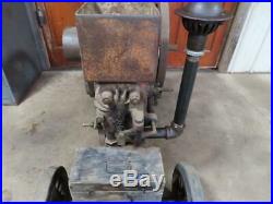 Antique Sparta Economy 2 HP Hit & Miss Gas Engine & Cart Good Compression
