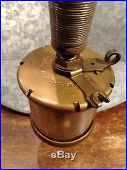 Antique Steam & Hit And Miss Engine Part Swing Top LUNKENHEIMER CROWN Oiler No 4