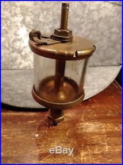 Antique Steam & Hit And Miss Engine Part Swing Top LUNKENHEIMER CROWN Oiler No 4