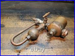 Antique Swift Lubricator Elmira NY Hit Miss Gas Engine Steam Brass Project Part