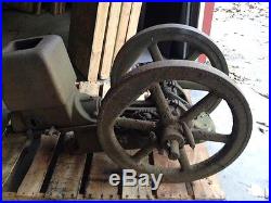Antique United Hit Miss Gas Engine Vintage Flywheel Farm 4 1/2 hp. Parts/Repair