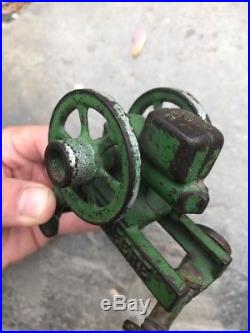 Antique Vindex Cast Iron John Deere Hit & Miss Engine Farm Toy Tractor Plow