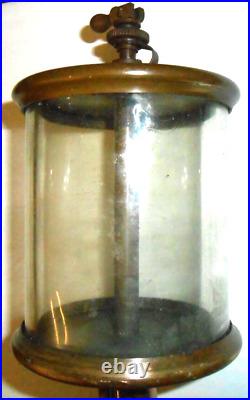 Antique Vintage Brass Drip Oiler Lubricator Two (2) Oilers Hit-n-Miss Engine