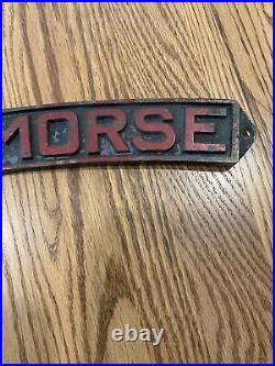 Antique Vintage Fairbanks Morse Cast Iron Sign Plaque Hit Miss Engine 23 Inches