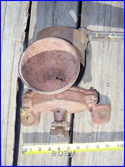 Antique Vintage Grain Corn Grind Burr Mill Hit-Miss Gas Engine Flat Belt Pulley