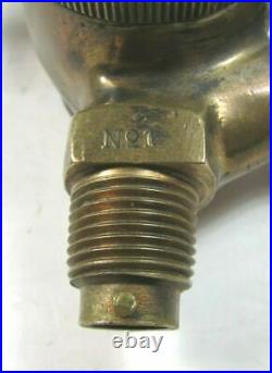 Antique Vintage Hit Miss Lunkenheimer Premier Brass Engine Drip Oiler #1