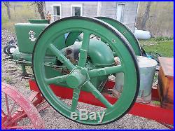 Antique Vintage Old 10 HP The Lauson Hit And Miss Gas Engine On Cart Frost King