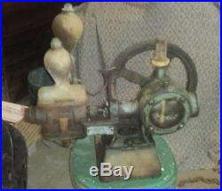 Antique Vintage steam uniflow Erie PA Air Water Pump Hit & Miss Engine