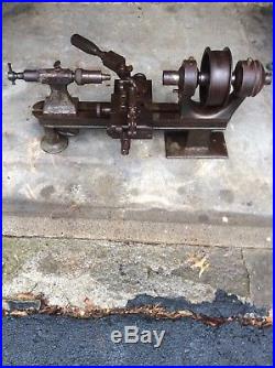 Antique flat belt drive Machinist lathe 32 Hit & Miss Engine