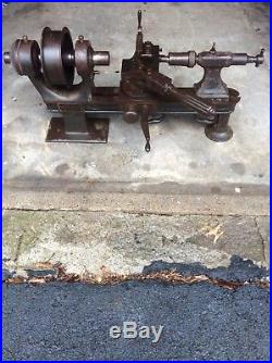 Antique flat belt drive Machinist lathe 36 Hit & Miss Engine
