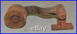 Antique flat belt idler tension pulley assembly hit & miss steam engine part