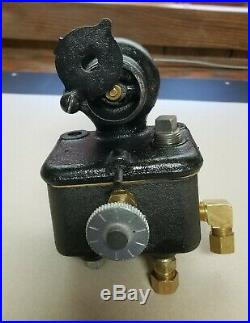 Antique hit and miss gas engine IHC M 1 1/2hp carb, single needle valve