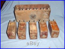 Auto Coil Wood Vintage Antique Dash Coil Box Ignition Switch
