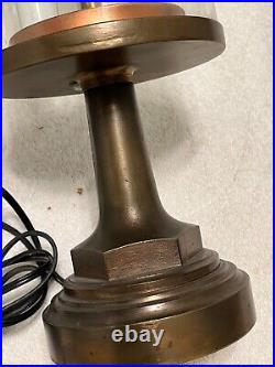 Awesome Essex Brass Oiler Lamp Steam Punk Hit & Miss Engine Table Light