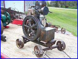 BAKER MONITOR VJ Hit Miss Gas Engine Original Cart Battery Coil Box Steam NICE