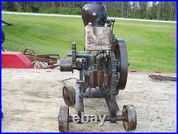 BAKER MONITOR VJ Hit Miss Gas Engine Original Cart Battery Coil Box Steam NICE