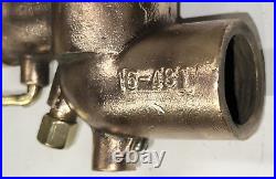 BRASS Carburetor CUSHMAN CUB Hit Miss Gas Engine 1 1/4 Fuel Mixer Part 16-481