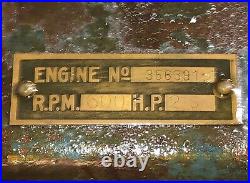 Barn Fresh Jaeger 2 HP Hit Miss Gas Engine Runs