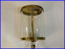 Brass Flat Glass Oiler Hit Miss Gas Engine Vintage Antique LARGE 12