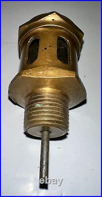 Brass Line Drip Oiler Six Hole Sight Glass Viewing Hit Miss Engine Steampunk Old