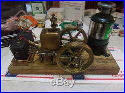 Brass Model Hit And Miss Engine 5-1/4 Inch Flywheels Needs A New Home
