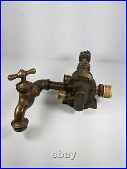 Brass Oberdorfer 55 Pump Dual Grease Oiler Hit Miss Gas Engine Vintage Antique