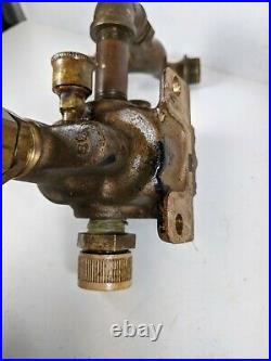 Brass Oberdorfer 55 Pump Dual Grease Oiler Hit Miss Gas Engine Vintage Antique
