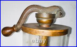 Brass Pump Top Oiler No. 8 Glass Antique Steam Hit Miss Engine LARGE