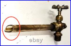 Brass Sight Glass Valve with Petcock for Steam Engine 1/2 Handle